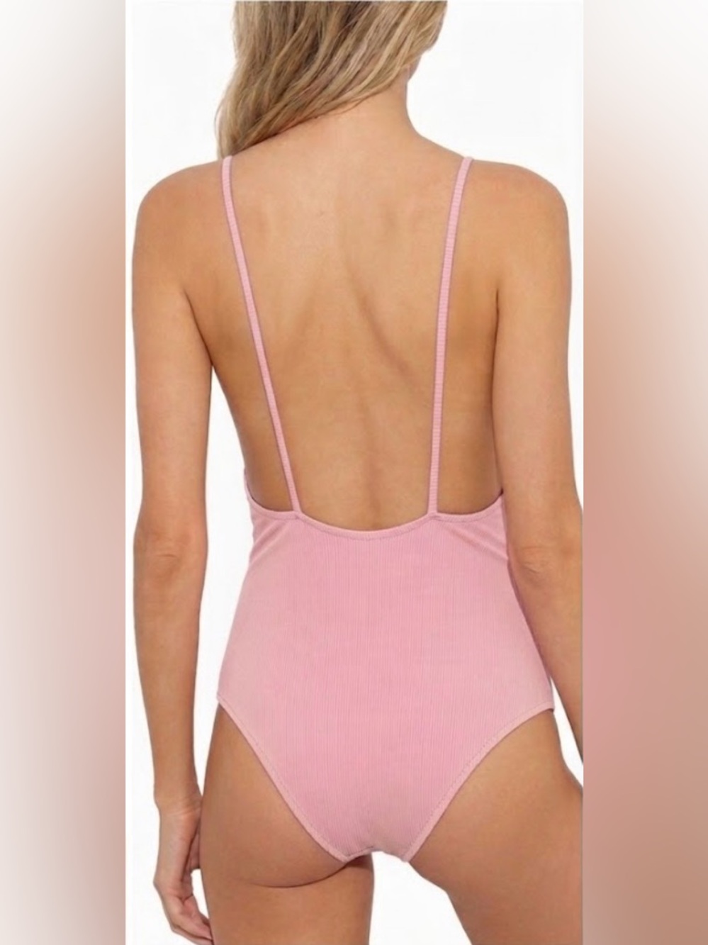 Aila Blue Frankie Tie-Front One-Piece Swimsuit - pink - Picture 3 of 6